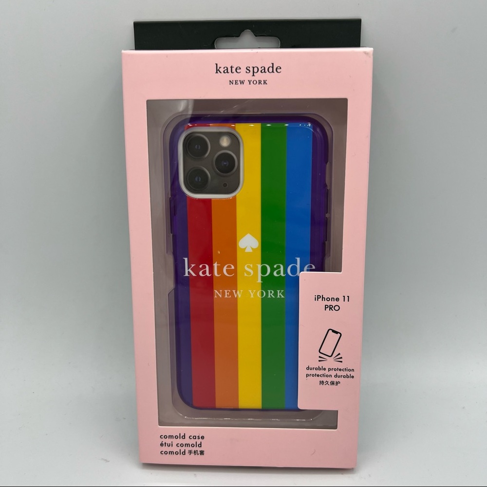 NEW Kate Spade Rainbow Iphone 11 PRO phone Case PRIDE